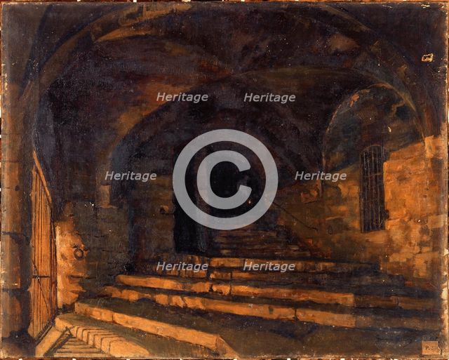 Vaults of the Hotel-Dieu, 11–1876. Creator: Gabrielle Masson.