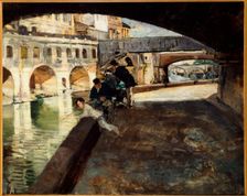 Vaults of the Hotel-Dieu, c1880. Creator: Emile Antoine Guillier