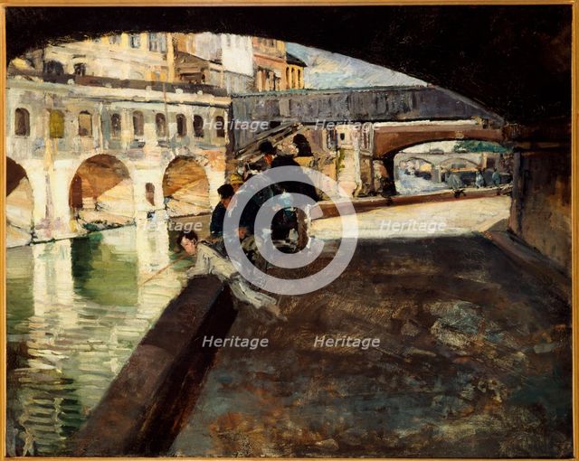 Vaults of the Hotel-Dieu, c1880. Creator: Emile Antoine Guillier.