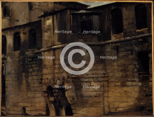 Vaults of the Hotel-Dieu in 1874, (1874). Creator: Lucien Etienne Melingue.