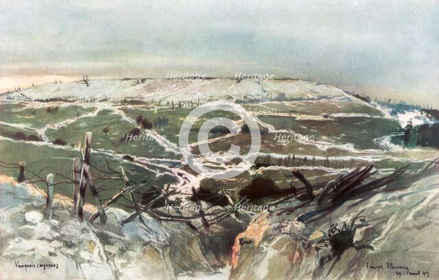 'Vauquois', 29th August 1915, (1926).Artist: Francois Flameng