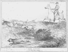 Vaux Hunting, or the Newest Version of Tally Ho! 1834. Creator: John Doyle