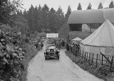 Vauxhall 30/98 of D Tinker competing in the MAC Shelsley Walsh Hillclimb, Worcestershire, 1927. Artist: Bill Brunell