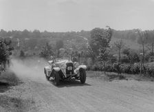 Vauxhall 30/98 of G Warburton, BOC Hill Climb, Chalfont St Peter, Buckinghamshire, 1932. Artist: Bill Brunell