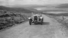 Vauxhall 30/98 of G Warburton competing in the RSAC Scottish Rally, 1934. Artist: Bill Brunell