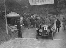 Vauxhall 30/98 of OHG Burton at the Shelsley Walsh Amateur Hillclimb, Worcestershire, 1929. Artist: Bill Brunell