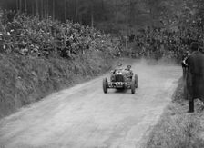 Vauxhall 30/98 competing in the Shelsley Walsh Amateur Hillclimb, Worcestershire, 1929. Artist: Bill Brunell