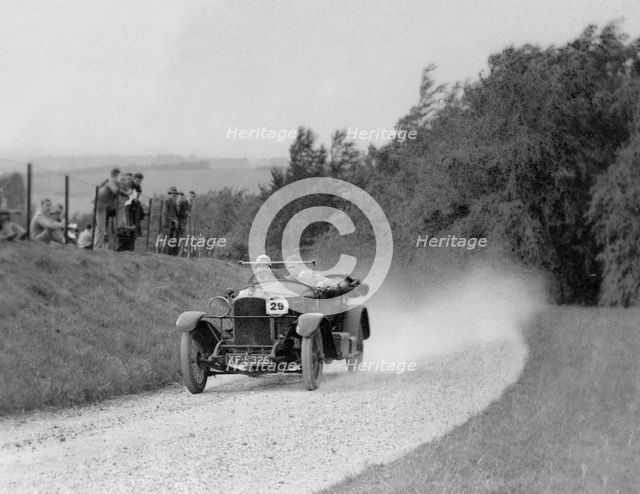 Vauxhall 30/98 known as Rouge et Noir competing in the Oxford Speed Trials, c1930. Artist: Bill Brunell.