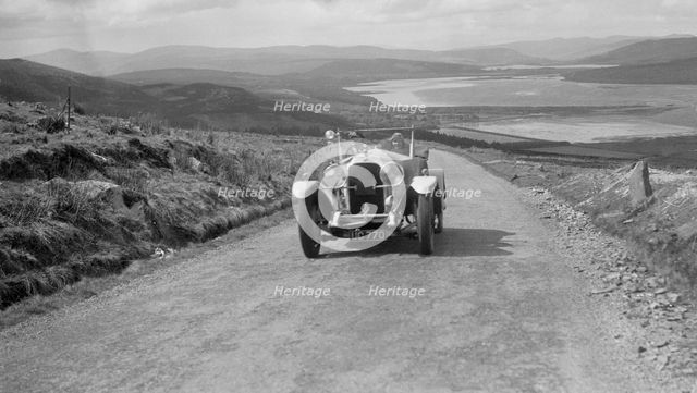 Vauxhall 30/98 of G Warburton competing in the RSAC Scottish Rally, 1934. Artist: Bill Brunell.