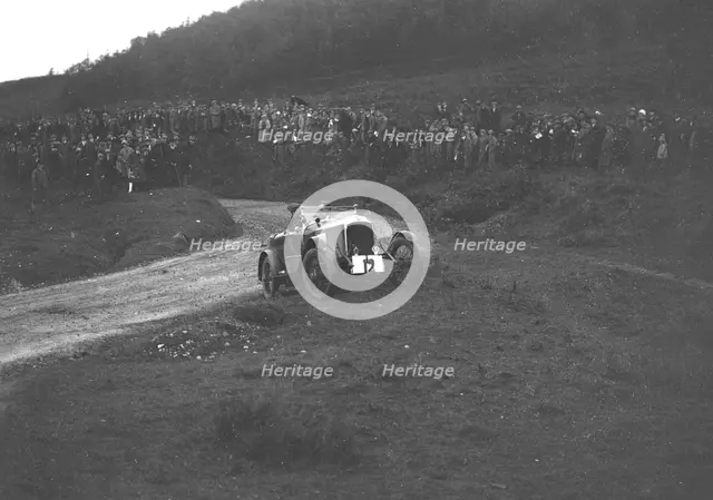 Vauxhall 30-98 of Humphrey Cook competing in the Caerphilly Hillclimb, Wales, 1922. Artist: Bill Brunell.