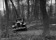 Vauxhall Cadet at the Standard Car Owners Club Southern Counties Trial, Hale Wood, Chilterns, 1938. Artist: Bill Brunell