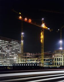 Vauxhall Cross, Albert Embankment, Vauxhall, Lambeth, London, 03/12/1990. Creator: John Laing plc