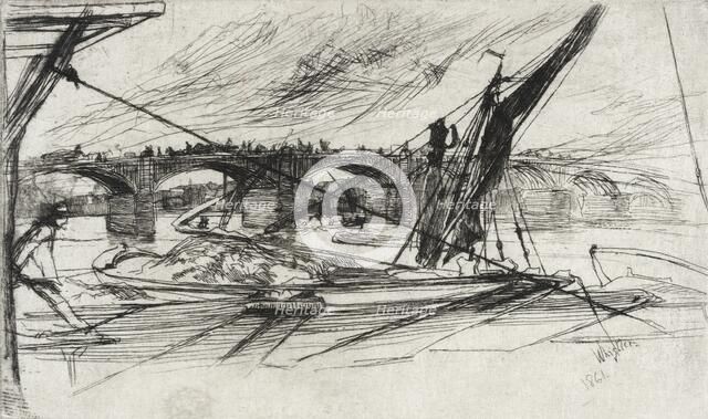 Vauxhall Bridge, 1861. Creator: James Abbott McNeill Whistler.