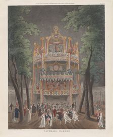 Vauxhall Garden, October 2, 1809., October 2, 1809. Creators: Thomas Rowlandson, J. Bluck, Augustus Charles Pugin