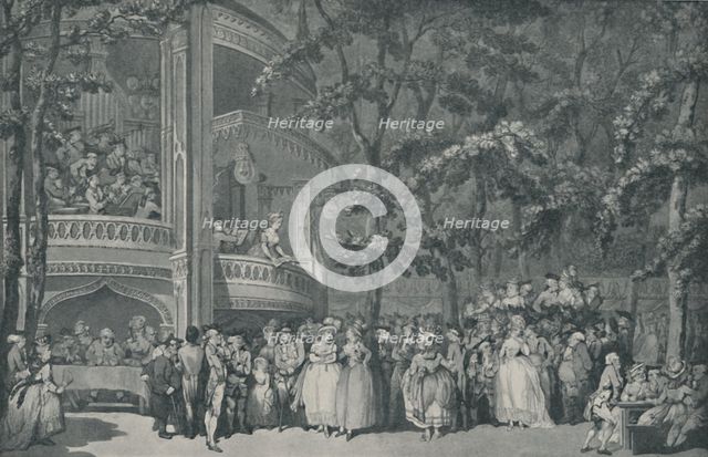 'Vauxhall Gardens, 1785', (1920). Artist: Unknown.