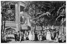 Vauxhall Gardens 1795.Artist: Thomas Rowlandson