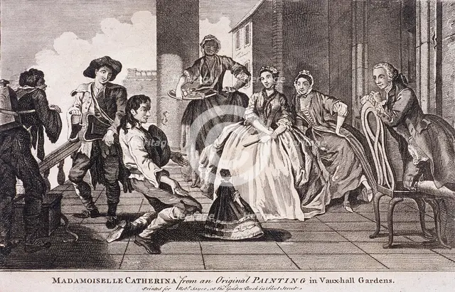 Vauxhall Gardens, Lambeth, c1745. Artist: Anon