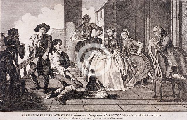 Vauxhall Gardens, Lambeth, c1745. Artist: Anon