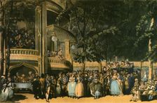 Vauxhall Gardens, Lambeth, c1785, (1942). Creators: Robert Pollard, Francis Jukes