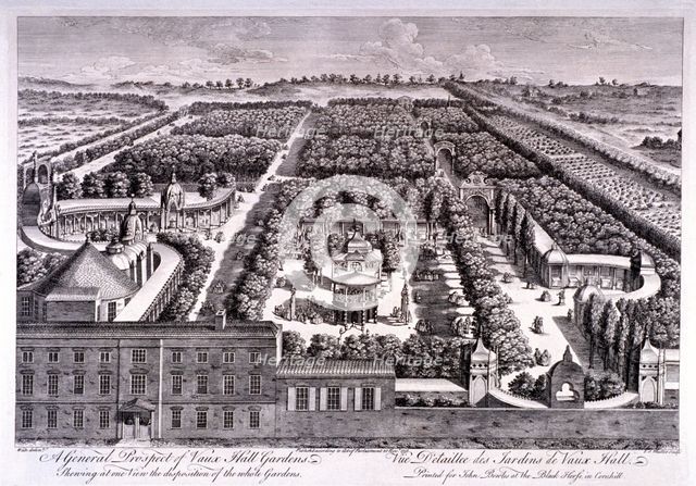 Vauxhall Gardens, Lambeth, London, 1751. Artist: Johann Sebastian Muller