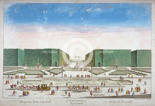 Vauxhall Gardens, Lambeth, London, c1750.                                       Artist: Anon