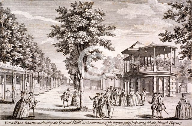 Vauxhall Gardens, Lambeth, London, c1751. Artist: Anon
