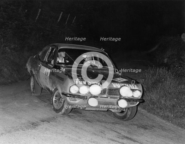 Vauxhall Firenza, Barrie Williams on Peak Revs Rally 1972. Creator: Unknown.