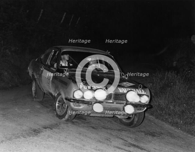 Vauxhall Firenza, Barrie Williams on Peak Revs Rally 1972. Creator: Unknown.