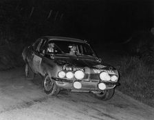 Vauxhall Firenza, Barrie Williams on Peak Revs Rally 1972. Creator: Unknown
