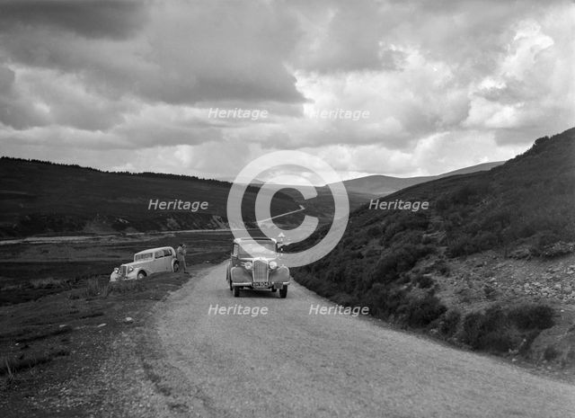 Vauxhall of Dr AT Halton competing in the RSAC Scottish Rally, 1936. Artist: Bill Brunell.