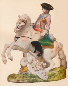 Vauxhall Porcelain figure, probably representing Ferdinand, Duke of Brunswick c1755-60. Creator: Unknown