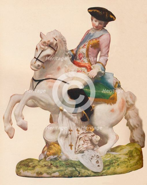 'Vauxhall Porcelain figure, probably representing Ferdinand, Duke of Brunswick', c1755-60. Creator: Unknown.