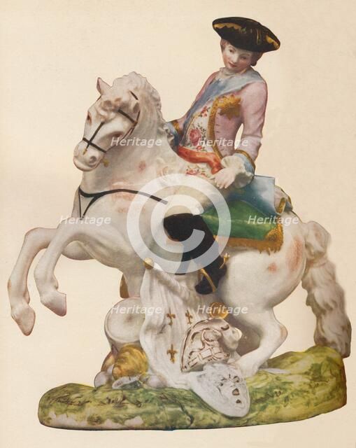 'Vauxhall Porcelain figure, probably representing Ferdinand, Duke of Brunswick', c1755-60. Creator: Unknown.