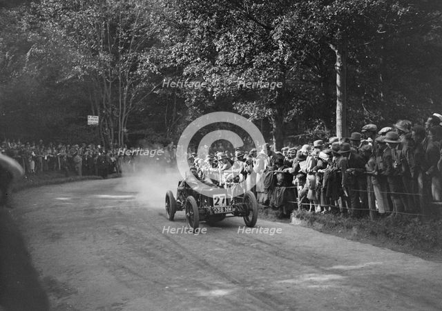 Vauxhall TT of Matthew Park competing in the MAC Shelsley Walsh Hillclimb, Worcestershire, 1923. Artist: Bill Brunell.