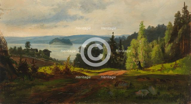 Vaara and lake view, 1870-1879. Creator: Johan Knutson.