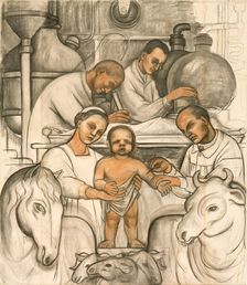 Vaccination, 1932. Creator: Diego Rivera