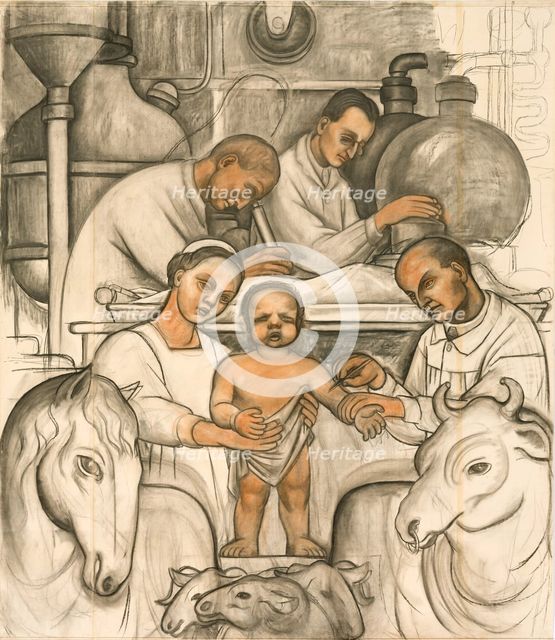 Vaccination, 1932. Creator: Diego Rivera.
