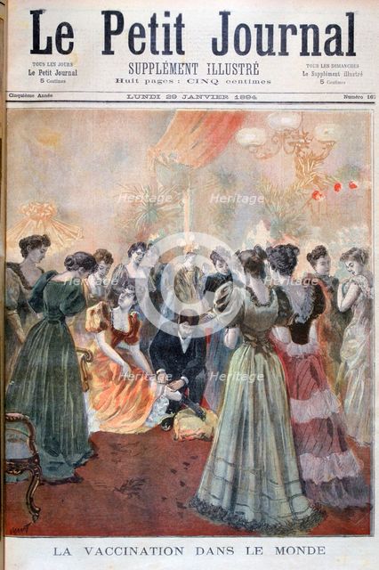Vaccination against smallpox, Paris, 1894. Artist: Oswaldo Tofani