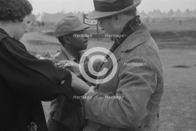 Vaccination in the camp for Negro flood refugees at Marianna, Arkansas, 1937. Creator: Walker Evans.