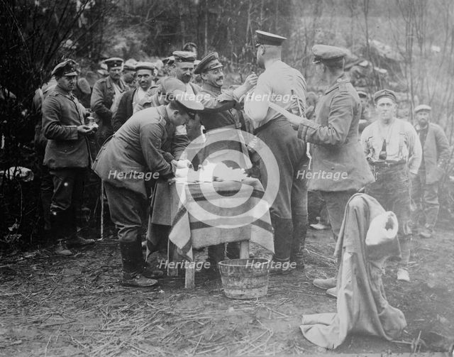 Vaccinating Germans for Cholera, between 1914 and c1915. Creator: Bain News Service.