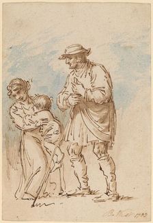 Vagabond Family [recto], 1788. Creator: Benjamin West
