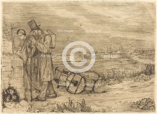 Vagabonds of Montrouge (Les vagabonds de Montrouge). Creator: Alphonse Legros.