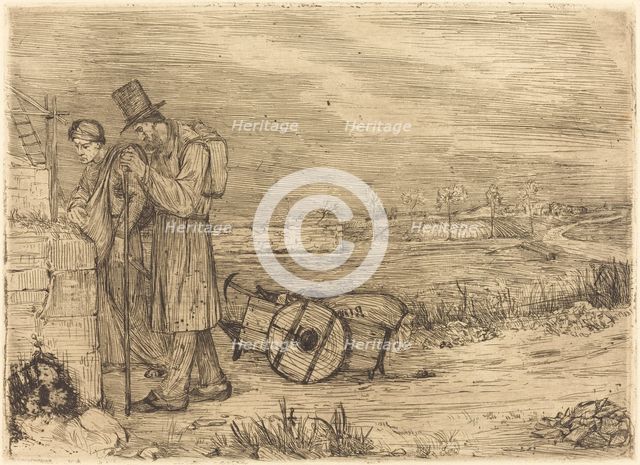 Vagabonds of Montrouge (Les vagabonds de Montrouge). Creator: Alphonse Legros.