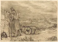 Vagabonds of Montrouge (Les vagabonds de Montrouge). Creator: Alphonse Legros