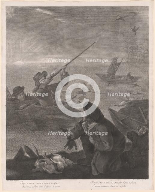 Vago é mirar, come l'uman pensiero... (Shooting from the Hide), 1763. Creator: Marco Alvise Pitteri.