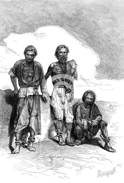 'Vagrant Convicts, China', c1890. Artist: Unknown