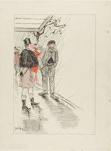 Vagrant of Paris, published 1892–1900. Creator: Theophile Alexandre Steinlen