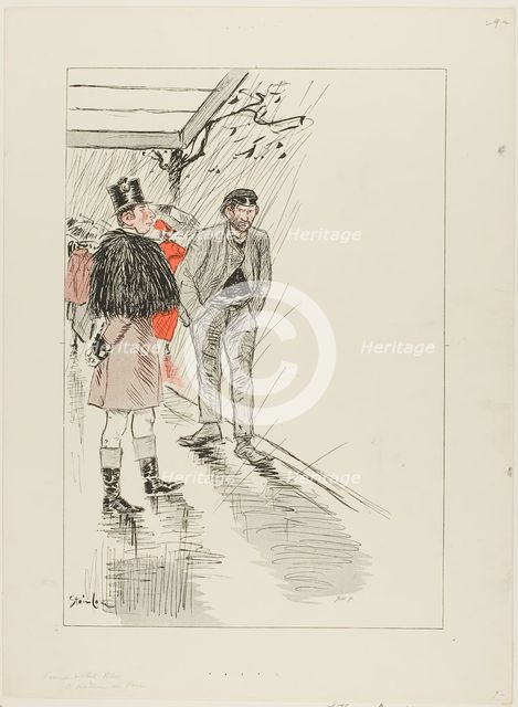 Vagrant of Paris, published 1892–1900. Creator: Theophile Alexandre Steinlen.