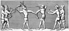 Vailets of falconry, 14th century (1849)