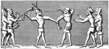 Vailets of falconry, 14th century (1849)